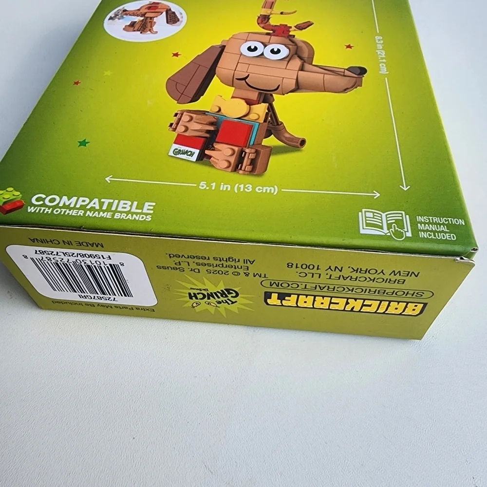 New Brickcraft The Grinch Max Gift Reveal Decoration Building Kit 132-Piece Set